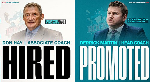 Rockets remove interim tag from Martin, hire WHL coaching legend Don Hay